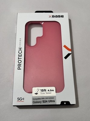Base Protech Series For Samsung Galaxy S24 Plus Hot Pink Case