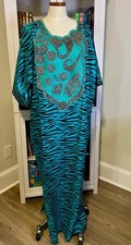 African Print Ankara Unique Embroidered Kaftan Dress