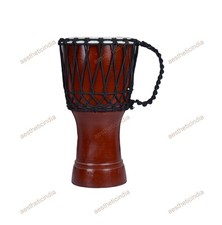Solid Metalic Blue African Djembe Drum Bongo Wood Good Sound Musical Instrument