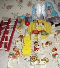 VTG 1963 Fisher Price Junior Circus Set #902 - Incomplete ANIMALS RINGMASTER ETC
