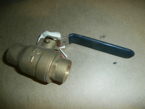American Valve Brass 1 " Copper Sweat Ball Valve 600 WOG Full Port