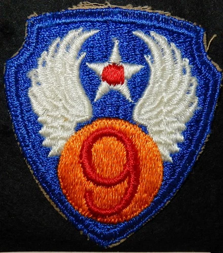WW2 9th USAF US NINTH AIR FORCE PATCH USA MILITARY BADGE WORLD WAR II