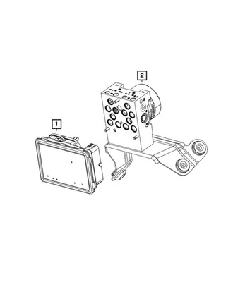 Genuine Mopar Anti-Lock Brake System Module 68728723AA