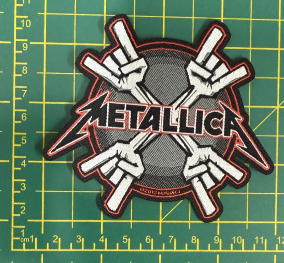Metallica Metal Horns Printed Sew On Patch Officially Licensed Patch