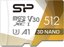 Silicon Power 512GB Micro SD Card U3 SDXC Microsdxc High Speed Microsd Memory Ca