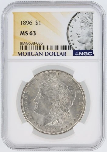 1896 Morgan Silver Dollar NGC MS63 S$1 Philadelphia Mint No Reserve