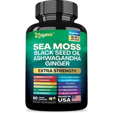 Zoyava Sea Moss Supplement-All-in-One Multivitamin15+ Extra Strength Ingredients
