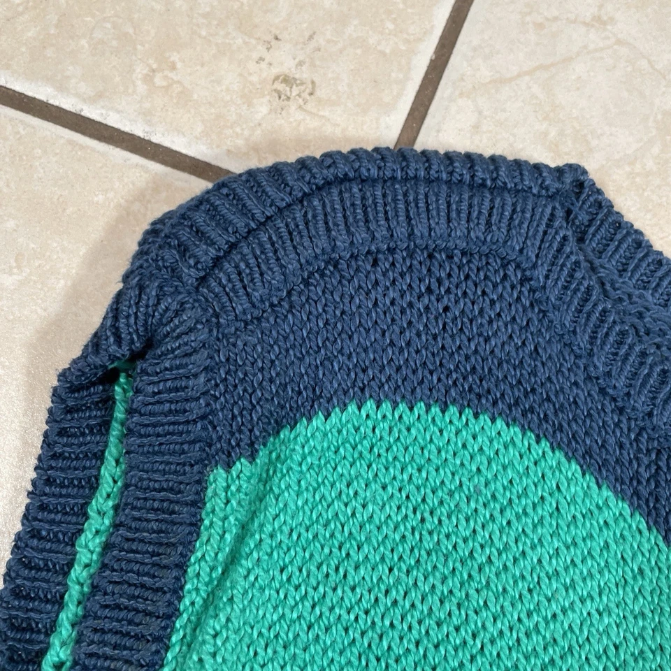 Chaleco Suéter Liz Claiborne Para Mujer Pequeño Algodón Rayas Multicolor Años 80 De Colección Foto 2 de 4