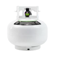 11 lb Squatty Steel Refillable Propane Cylinder with OPD Valve & Built in Gauge