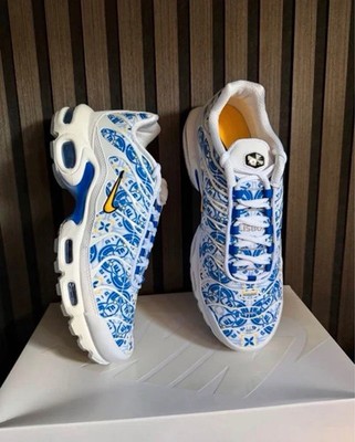 Nike Air Max Plus TN Lisboa EU 43 US 9.5 UK 8.5 Blue White Tile New With Box