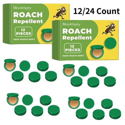 12 /24 Count Roach Killer Home Indoor Cockroach Bait Gel & Traps for Infestation
