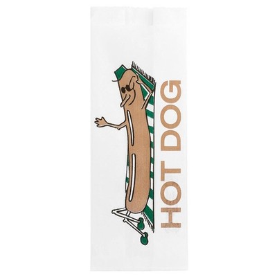 500 Einheit fettdicht Hot Dog Staubbeutel 34 GSM in Box, 7 + 5 x 18 cm, greas...