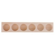 Wooden Essential Organizer Storage Box 6 Holes Wooden Box