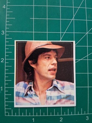 1984 ROCK VIDEO MUSIC STICKER INSERT THE ROLLING STONES MICK JAGGER 