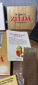 The Legend of Zelda Nintendo NES Gold Box Map Instruction Manual