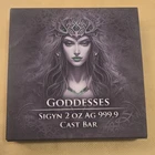 Germania Mint Goddesses Sigyn 2 oz Silver 999.9 Cast Bar 2024