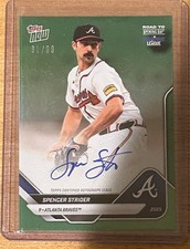 2025 Topps Now Road to Opening Day Spencer Strider Autograph Atlanta Braves /99