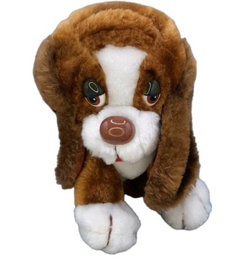 Vintage Russ Berrie Baxter Bashful Basset Dog Plush 7'' Stuffed Toy