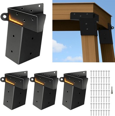 Deer Stand Brackets 4x4, Elevator Brackets 4''x4'',Deer Blind Bracket, for Outdoor