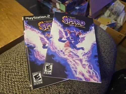 Spyro: A New Beginning PS2 (Sony Playstation 2) Black Label CvrArt & Manual ONLY
