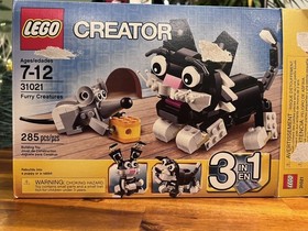 LEGO Creator Furry Creatures (31021) Used 3-in-1 Set (Cat, Dog, Rabbit) w/box