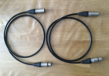 Lot de deux câbles 1m - Canare Star Quad L-4E6S - XLR Mâle/Femêle Neutrik