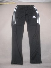 Adidas Size S Womens Black Pull On Straight Zips Ankle Sport Climacool Pants 722
