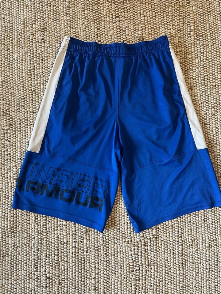 • Under Armour Blue Heatgear Shorts • YLG/JG/G - Image 3 of 4