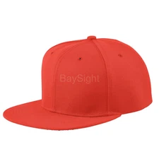Snapback Hat for Men and Women  Flat Brim Baseball Cap Solid Color Wholesale Lot