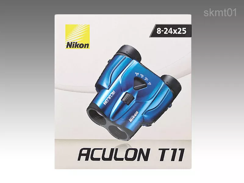 Nikon ACULON T11 8-24x25 Binocular telescope ACT11 Blue Japan DHL Fast Ship Used