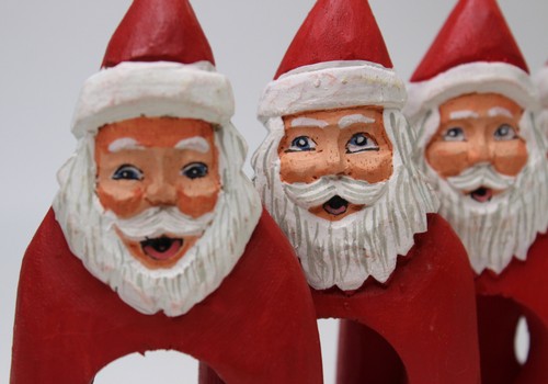 Handbemalte Holz Weihnachtsmann Serviettenringe Weihnachten Urlaub Tischdeko 8 Stück - Bild 11 von 12