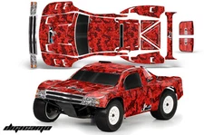 RC Graphics Kit Decal Sticker Wrap For Proline Flo-Tek Chevy Silverado DIGI RED