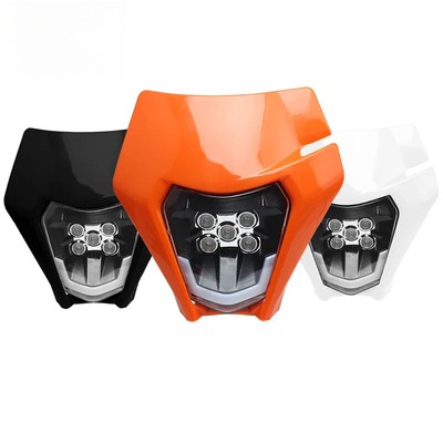for KTM Headlight Plate LED Motorcycle Enduro Fairing EXC MX SX Wick Headlamp