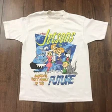 the jetsons cartoon White T-Shirt Cotton Tee All Size S To 234Xl NI1310