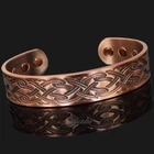 Celtic Copper Magnetic Bracelet Bangle Men's Arthritis Health - CP