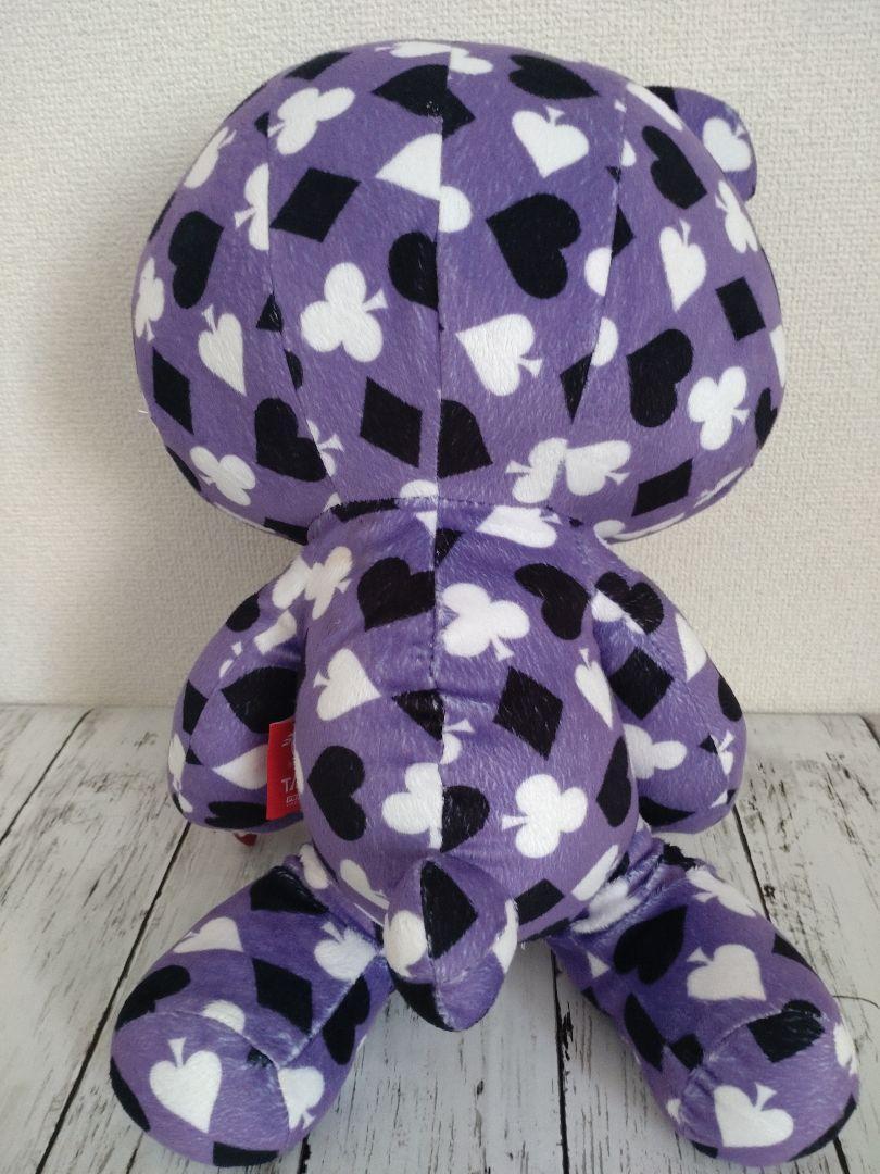 Chax GP Gloomy Bear Playing Cards Pattern Purple Big Plush Doll