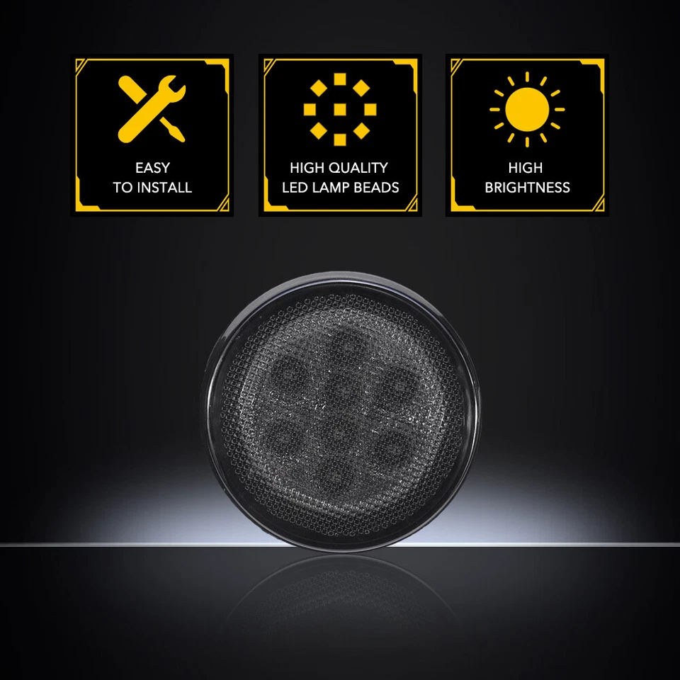 PARA JEEP JK Willy 2015 2016 ámbar LED parrilla delantera red marcador lateral luz lámpara Foto 3 de 4