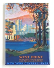West Point FRIDGE MAGNET travel poster army
