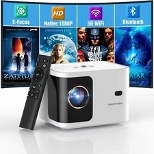 4K Projector Smart Netflix 45000LMS 1080P 5G WiFi Bluetooth Video Home Theater