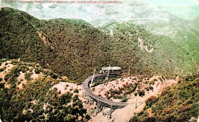 #ad Pacific Electric Mount Lowe Trolley Train Railroad California Vtg Postcard G10 $28.00