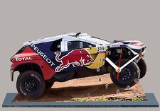 Sebastien LOEB, Rallye DAKAR 2016, Peugeot 2008 DKR -01 en horloge miniature