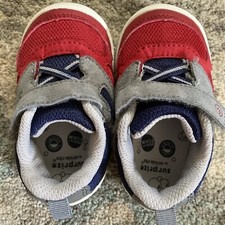 Surprize By Stride Rite Size 4m First Walker Shoes - Red/Navy
