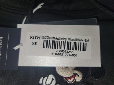Kith x Disney Mickey Box Logo Williams III Hoodie Black Cyber