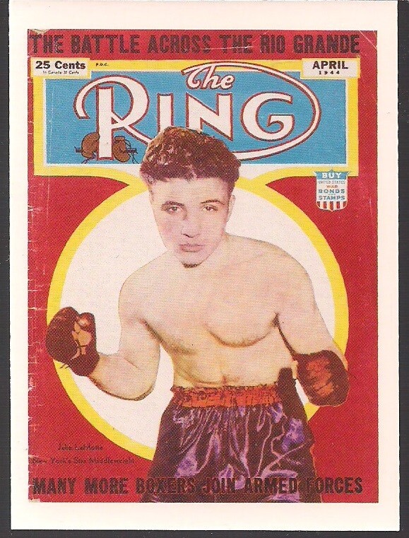 JAKE LAMOTTA RING MAGAZINE CVR SPORTS IMMORTALS 1993 KS 3x4