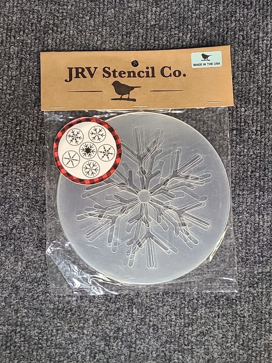 NEW JRV 15mil Reusable Set Of 6 Mini Snowflake Stencils 5.5