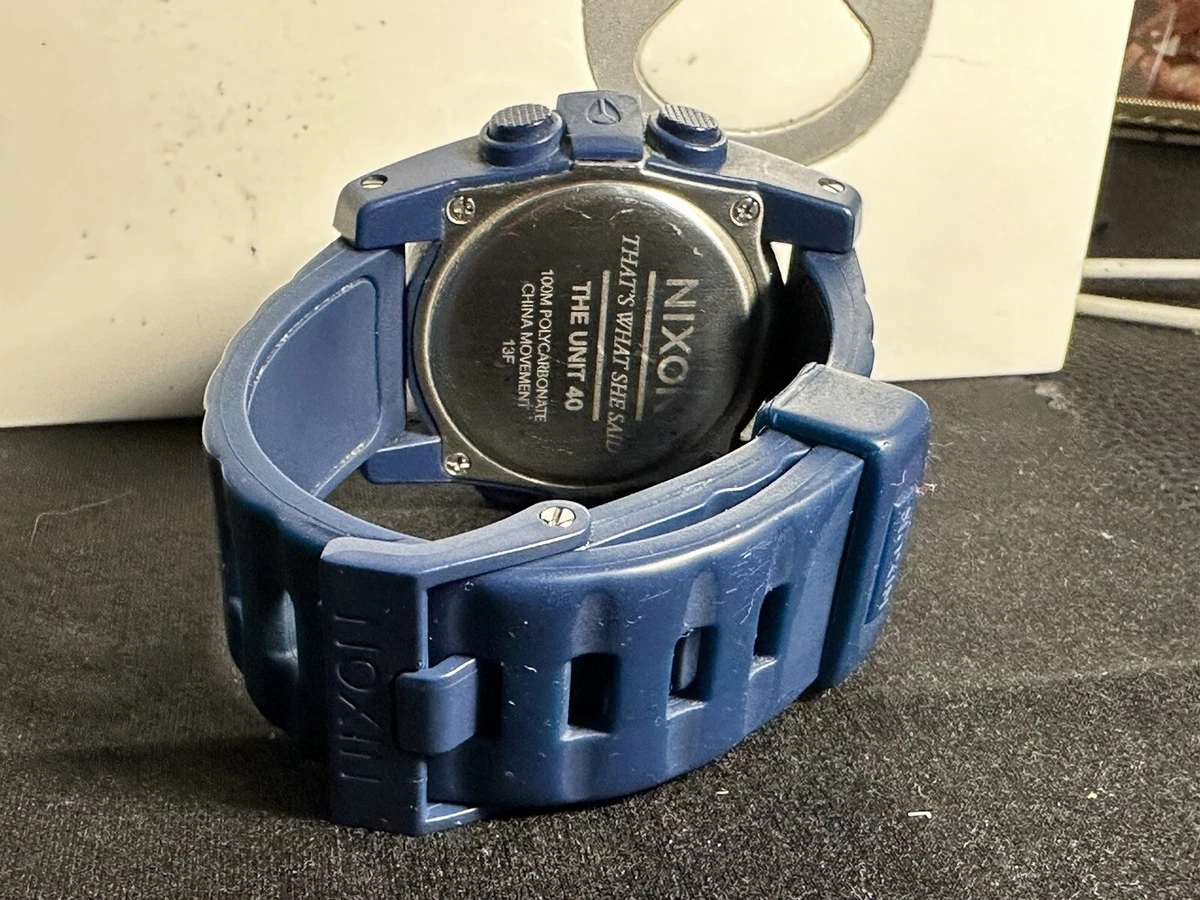 NIXON The Unit 40 Blue Digital Watch | eBay