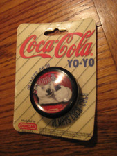 1997 Duncan Yo-Yo Coca Cola Vtge Yoyo Sealed Polar Bear Bandana Holding bottle