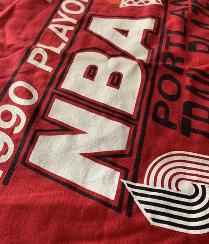 De colección Nuevo con etiquetas 1990 Portland Trail Blazers Western Conf Champions Talla XL EE. UU. NBA - Imagen 6 de 10
