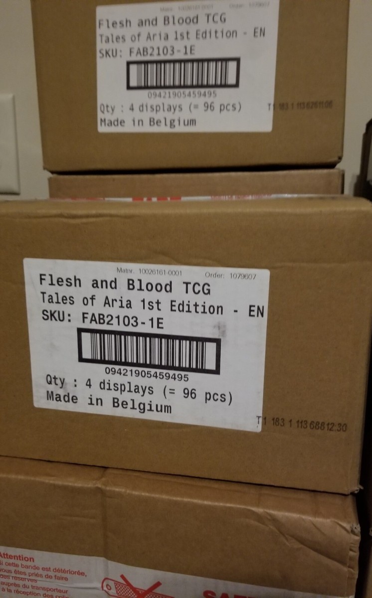 Tales of Aria (1st Edition) Booster Case (4 Boxes) Flesh and Blood TCG -UNOPENED | eBay Tales of Aria (1st Edition) Booster Case (4 Boxes) Flesh and Blood TCG -UNOPENED | eBay