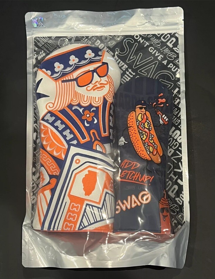 Swag Golf Hardy Style Wood Cover Set Driver & Fairway Headcovers New